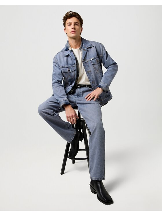 Wrangler Wrangler Giacca di jeans ANTI FIT JACKET Blu Regular Fit