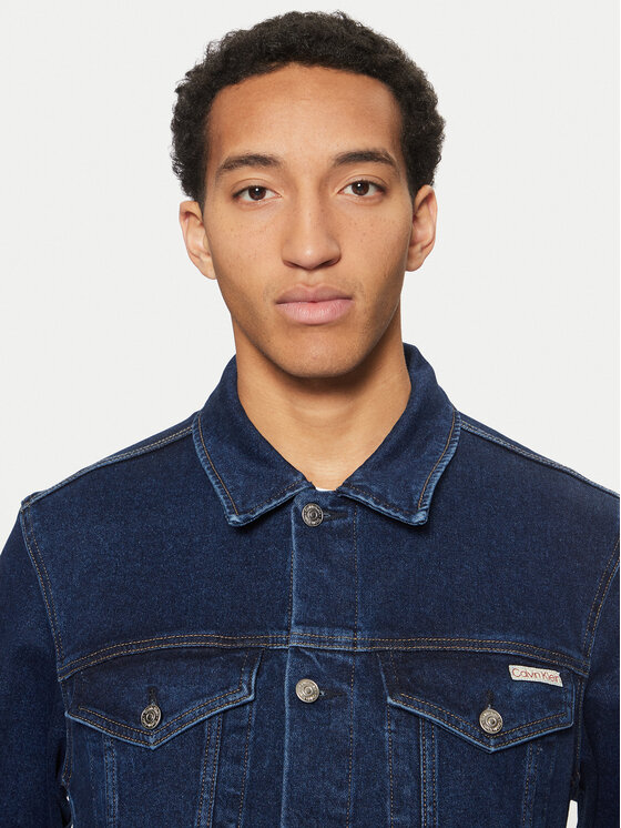 Calvin Klein Jeans Calvin Klein Jeans Τζιν μπουφάν J30J326553 Σκούρο μπλε Straight Fit