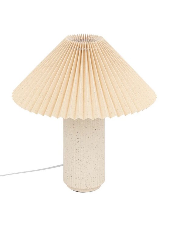 MIAhome MIAhome Lampa stołowa porcelanowa beżowa 38 cm Beżowy