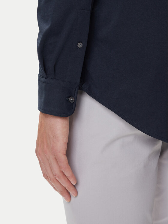 Tommy Hilfiger Tommy Hilfiger Koszula Performance MW0MW39418 Granatowy Slim Fit