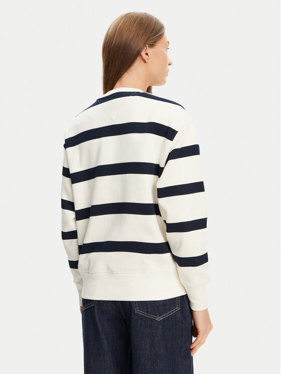 Tommy Hilfiger Tommy Hilfiger Majica dugih rukava Script WW0WW45743 Écru Regular Fit