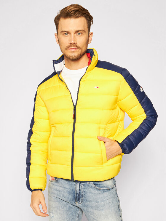 Tommy Jeans Doudoune Colorblock DM0DM08432 Jaune Regular Fit • Modivo.fr