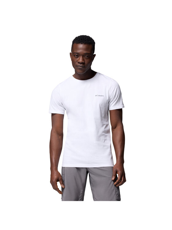 Columbia Columbia T-Shirt Columbia Rapid Ridge Back Graphic Tee II Biały Regular Fit