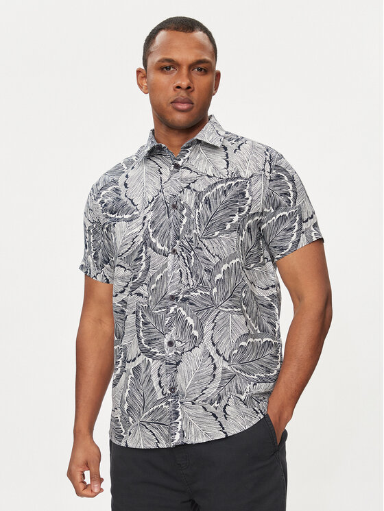 INDICODE INDICODE Košeľa Lotan 20-353 Tmavomodrá Regular Fit