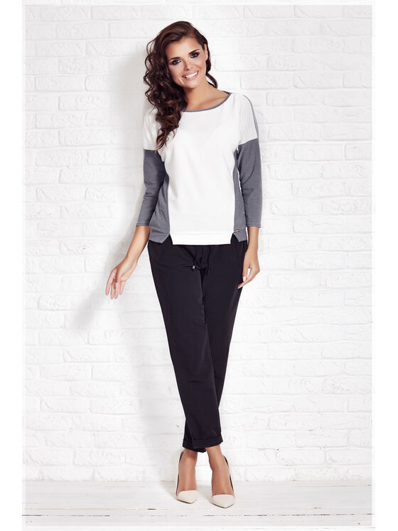 Awama Awama Maglione A081 Écru Basic Fit