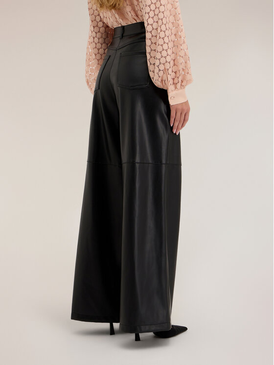Motivi Motivi Pantaloni di tessuto P03TQ104781N033 Nero Over Fit