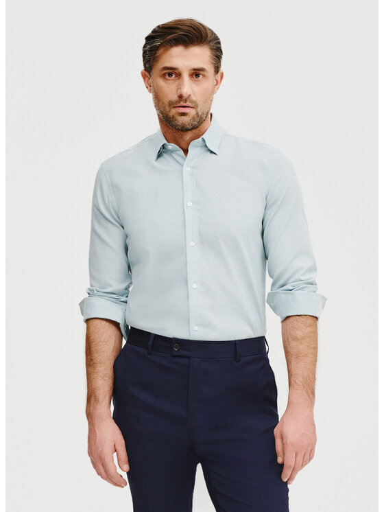 Pako Lorente Pako Lorente Koszula P25SN-1X-021 Zielony Slim Fit