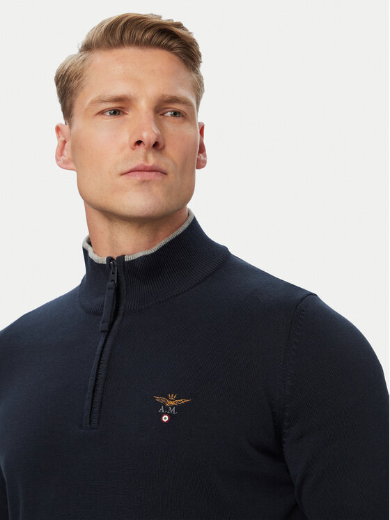 Aeronautica Militare Aeronautica Militare Maglione 262MA1670UL00506 Blu scuro Regular Fit