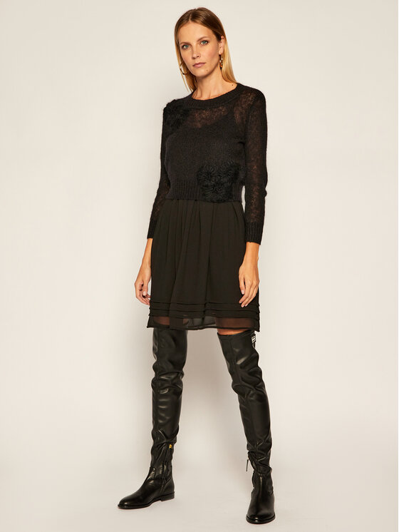 TWINSET TWINSET Набір літня сукня і светр 202TP3262 Чорний Regular Fit