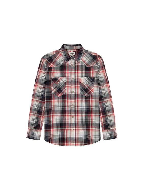 Wrangler Wrangler Camicia WESTERN SHIRT Rosso Regular Fit