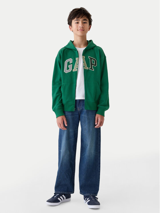 Gap Gap Felpa 542315-01 Verde Relaxed Fit