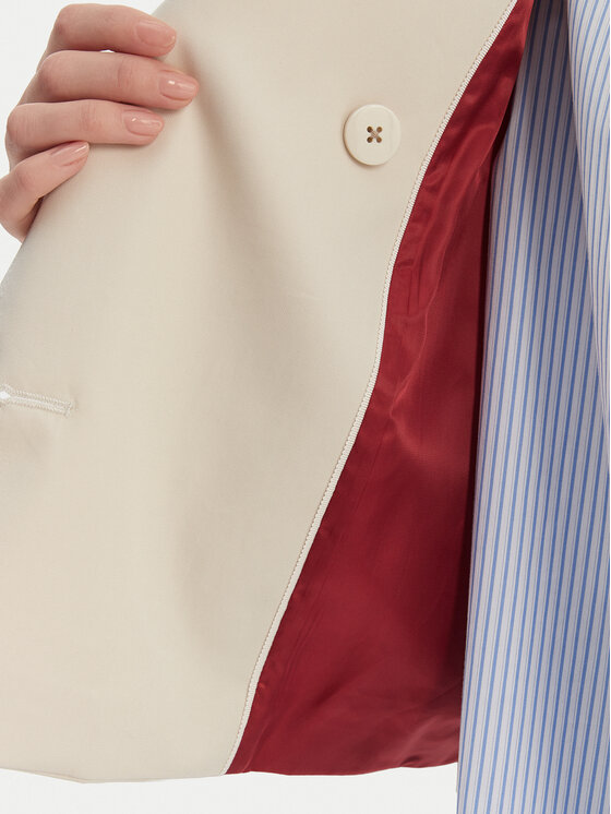 Tommy Hilfiger Tommy Hilfiger Trench WW0WW50768 Bež Oversize