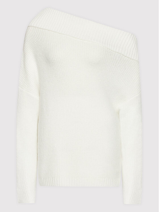 Guess Guess Πουλόβερ W2RR31 Z2YZ0 Λευκό Regular Fit