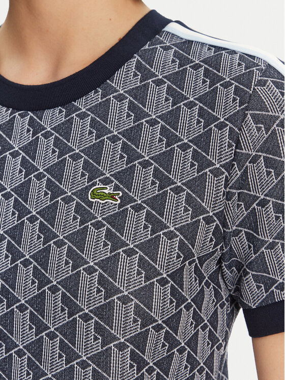 Lacoste Lacoste Футболка TF3244 Cиній Slim Fit
