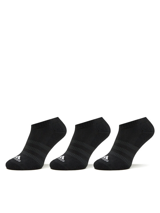 adidas Zeķes-pēdiņas unisex Cushioned Low-Cut Socks 3 Pairs IC1332 Melns