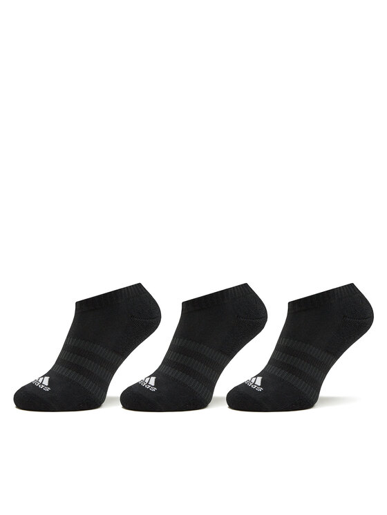 Șosete Scurte Unisex adidas Cushioned Low-Cut Socks 3 Pairs IC1332 Negru