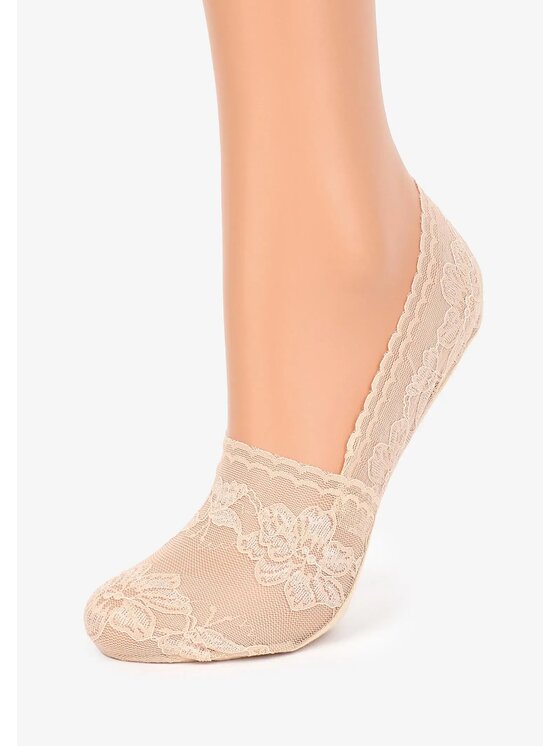 Poupée Marilyn Poupée Marilyn Skarpety stopki damskie LACE Z32 Beżowy