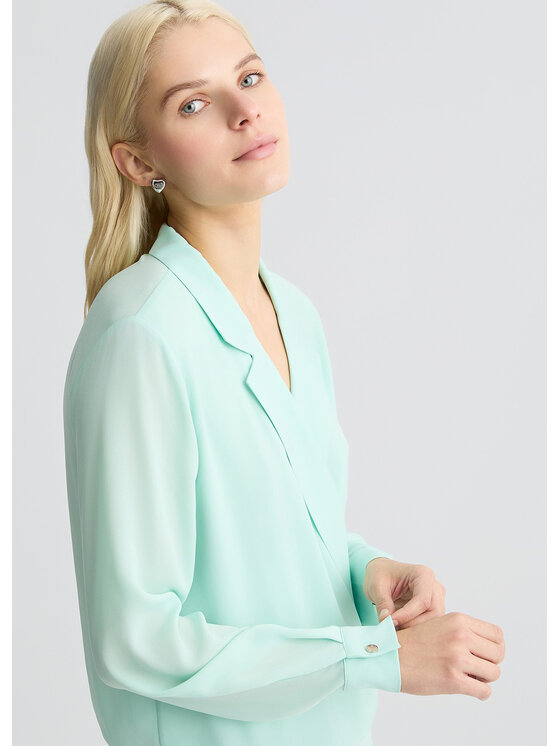 Liu Jo Liu Jo Blusa CA5379TS066X0687 Verde Regular Fit