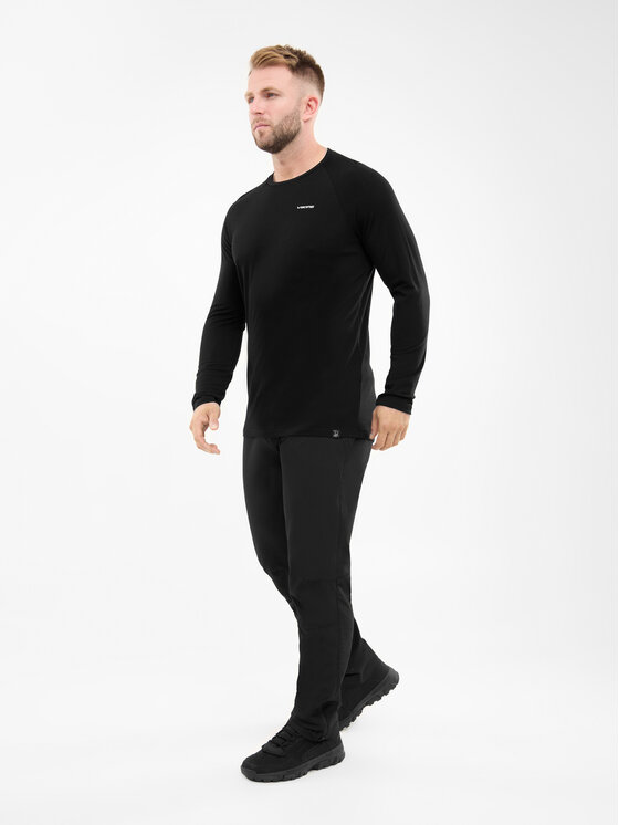 Viking Viking Longsleeve Andali Man Czarny Regular Fit
