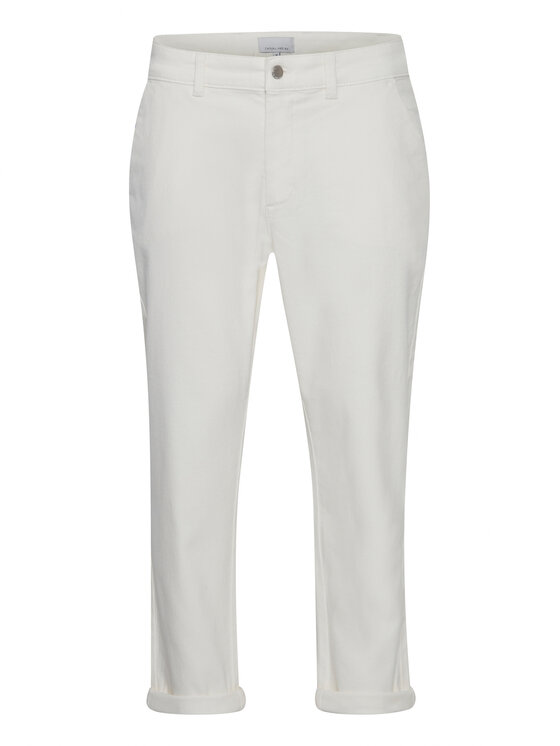 Casual Friday Casual Friday Spodnie materiałowe 20504628 Écru Regular Fit