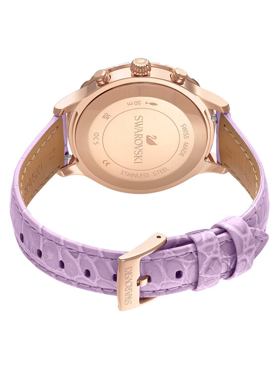 Swarovski Zegarek Octea Lux Chrono 5632263 Fioletowy | Modivo.pl