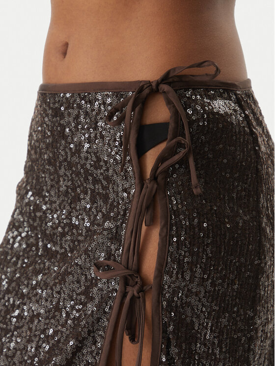 Guess Guess Plažna suknja E6GD05 KBMV0 Smeđa Regular Fit