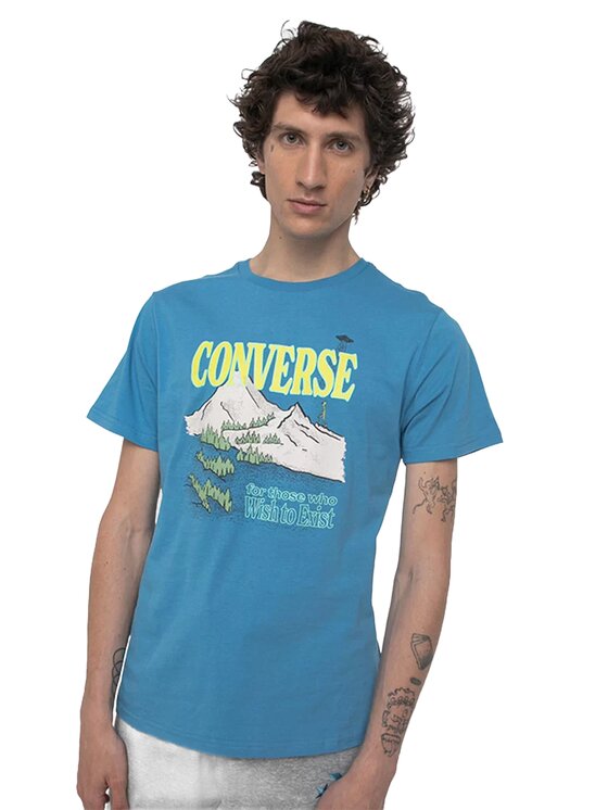 Converse Converse T-Shirt Alien Mountain Niebieski Regular Fit