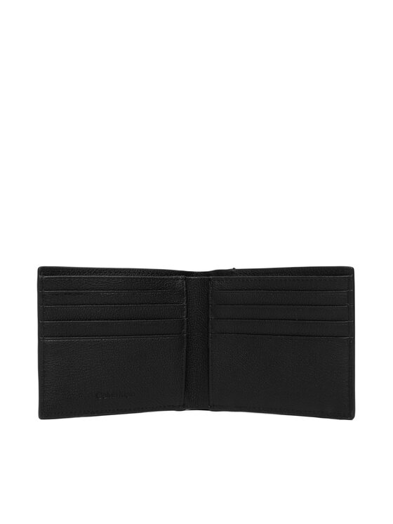 Calvin Klein Calvin Klein Maks Xl Emblem Aop Emboss Ew Billfold LV04D1177G Melns
