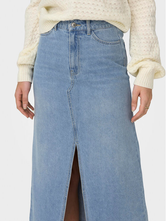 JDY JDY Farmer szoknya Bella 15317441 Kék Regular Fit