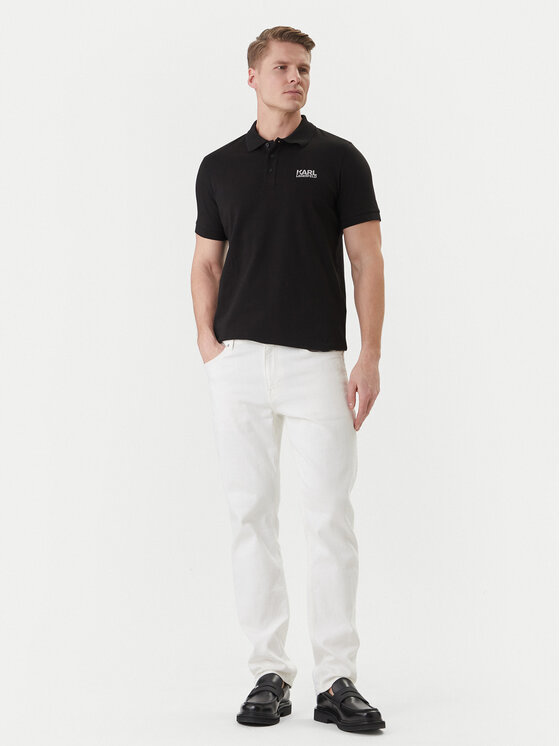 KARL LAGERFELD KARL LAGERFELD Polokošeľa 745780 562235 Čierna Regular Fit