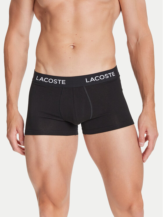 Lacoste Komplet 7 par bokserek 5H2385 Czarny