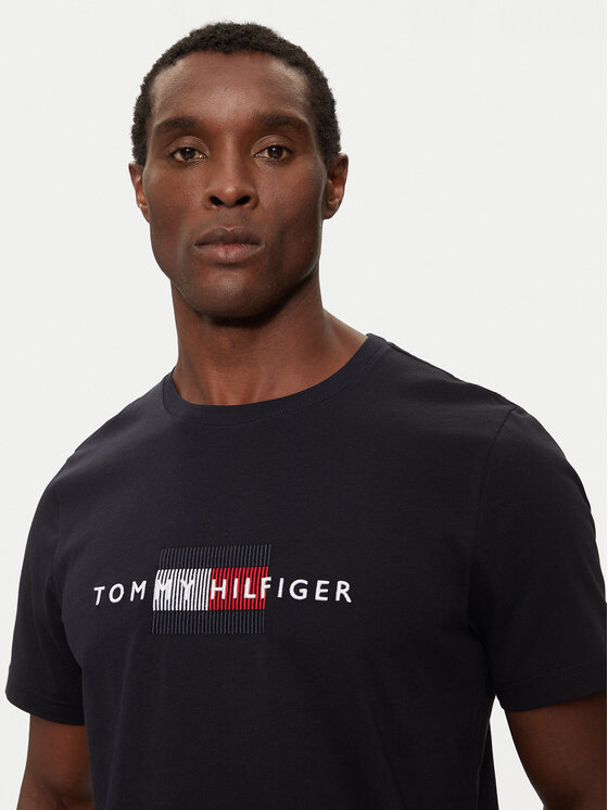 Tommy Hilfiger Tommy Hilfiger Marškinėliai MW0MW36455 Tamsiai mėlyna Regular Fit