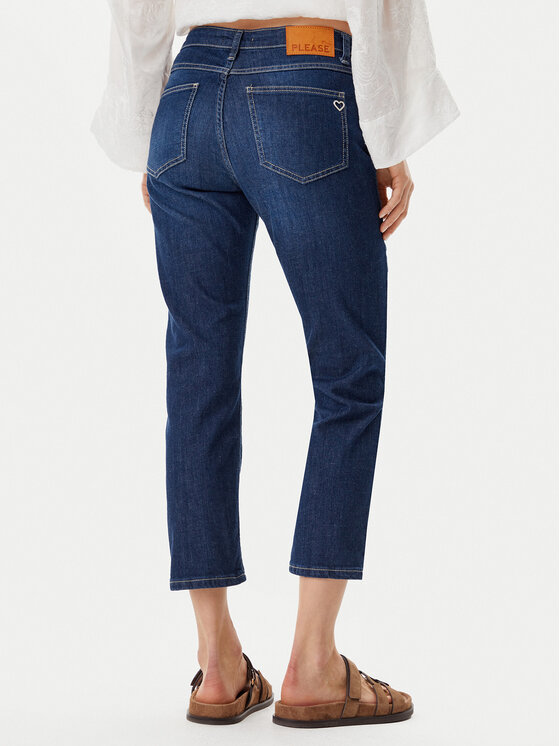Please Please Jeans hlače P66MBQ2CAZ Mornarsko modra Regular Fit