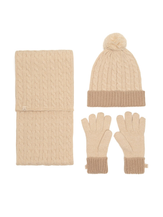 Roxy Roxy Komplekt müts, sall ja kindad RX-KF-001-AW24 Beež