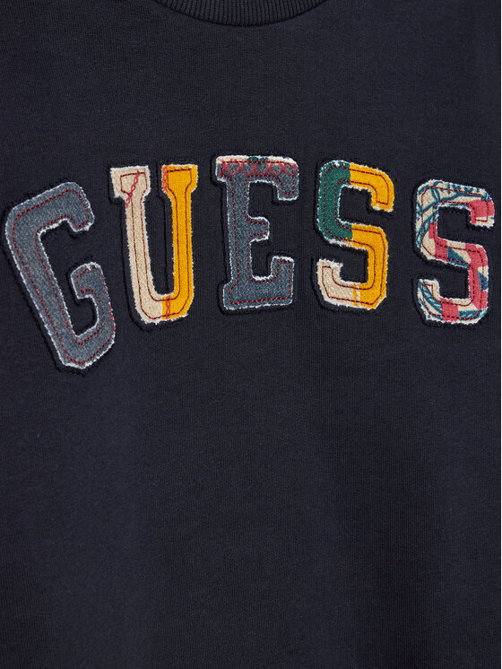 Guess Guess Felpa L4RQ02 KA6R3 Blu scuro Regular Fit