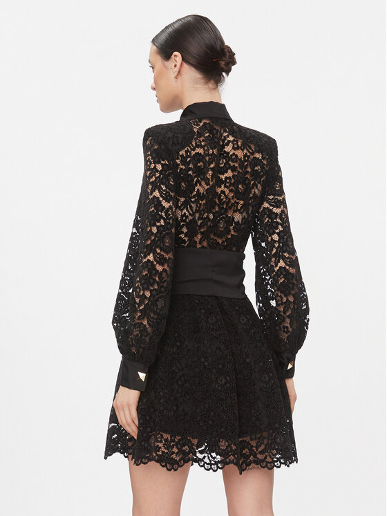 Babylon Babylon Kokteilinė suknelė T_S00823 Juoda Regular Fit