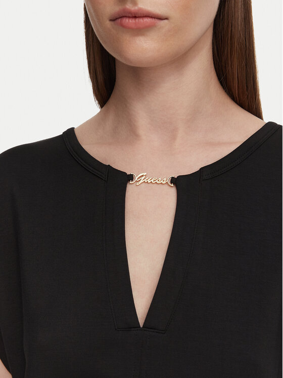 Guess Guess Cocktail obleka W6YK18 K4371 Črna Regular Fit