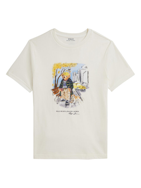 Polo Ralph Lauren Polo Ralph Lauren Tricou 323979493001 Écru Regular Fit