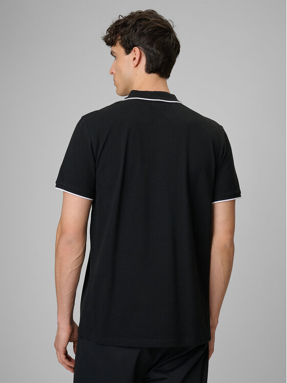 4F 4F Polo COMMERCIAL 12 Czarny Regular Fit