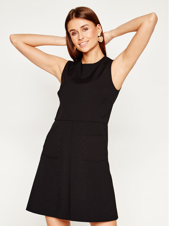 Red Valentino Red Valentino Igapäevane kleit TR3VAM15 Must Slim Fit