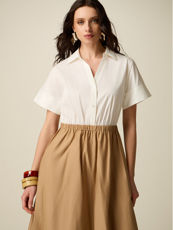 Oltre Oltre Abito da sera 7702J000934N0R2 Marrone A-Line Fit