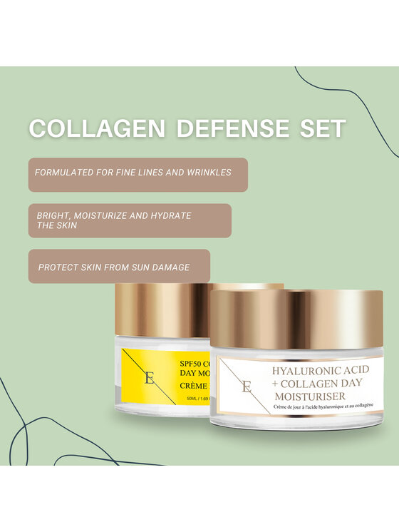 Erthskin London Erthskin London Kolagen Morski SPF50 Krem na Dzień 50ml + Kwas Hialuronowy i Kolagen Krem na Dzień 50ml Krem na dzień