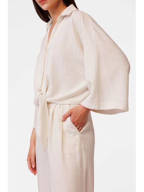 LE POSSÉ LE POSSÉ Camicia KKW Beige Loose Fit