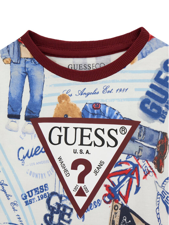 Guess Guess T-shirt N6RI04 K8HM4 Multicolore Regular Fit