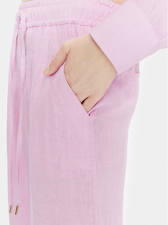 Marella Marella Hlače iz tkanine Apogeo 2413131084 Roza Regular Fit
