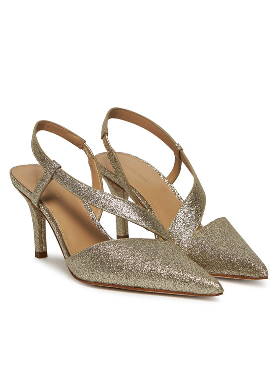 MICHAEL Michael Kors MICHAEL Michael Kors Pantofi cu toc subțire Jaida 40S5JDMP1M Auriu
