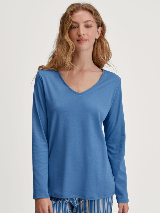 Calida Calida Longsleeve 15058 Niebieski Regular Fit