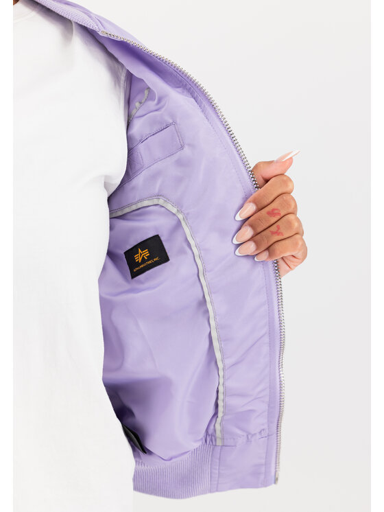 Alpha Industries Alpha Industries Kurtka bomber MA-1 VF Light Bomber Jacket Women Fioletowy Slim Fit