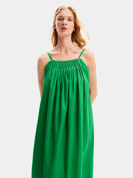 Desigual Desigual Sommerkleid Porland 24SWVW21 Grün Loose Fit