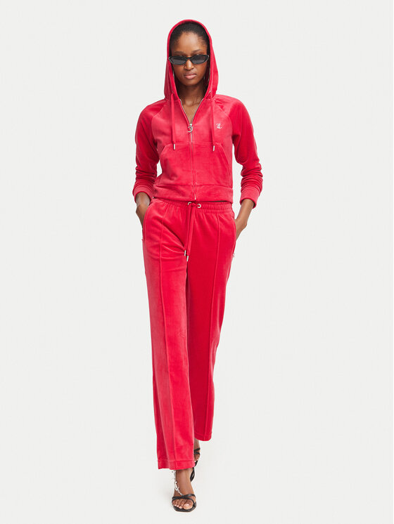 Juicy Couture Juicy Couture Долнище анцуг Tina JCAPW045 Червен Regular Fit